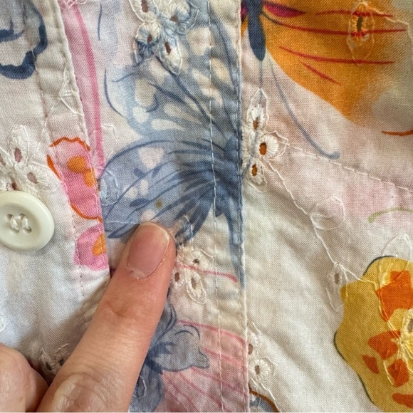 VTG Alfred Dunner Womens Large Butterfly Y2K Dainty Jacket 16 Plus Cotton Casual - Picture 3 of 9